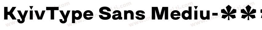 KyivType Sans Mediu字体转换